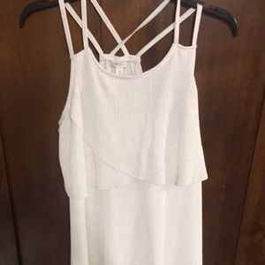 Cream/Gold Strap Dress